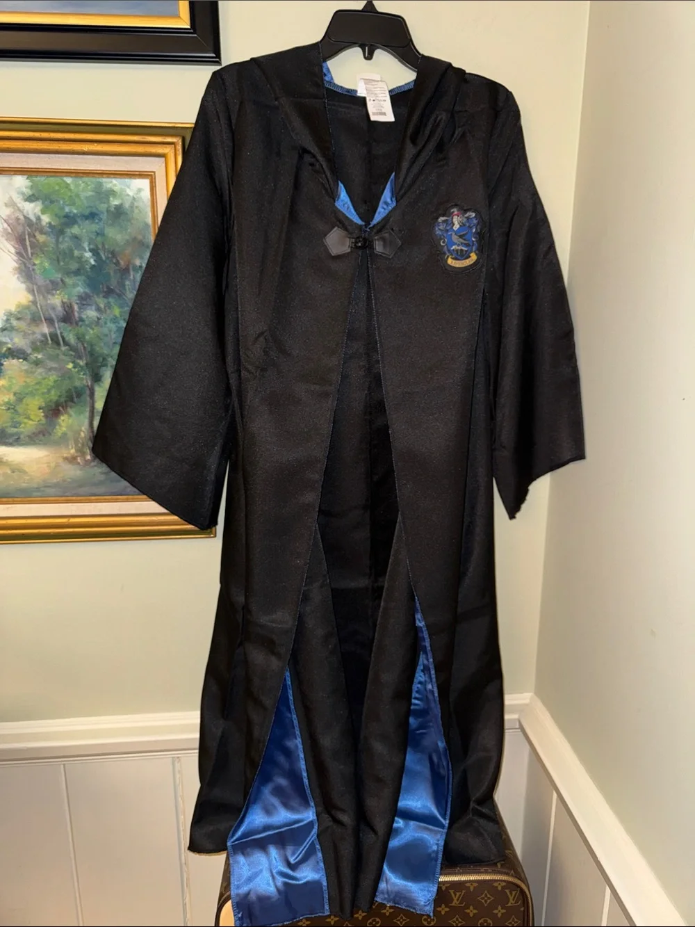 Wizarding World Harry Potter Kids XL 14 16 Black Hooded Wizard Cape RAVENCLAW